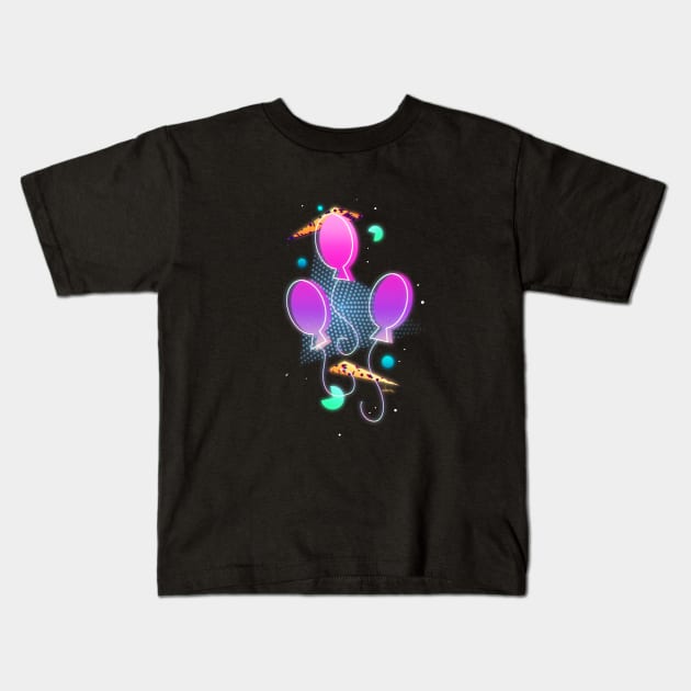 Synthwave Pinkie Pie Cutie Mark Kids T-Shirt by Ilona's Store